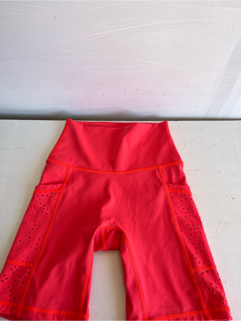 Aerie Girls' High-Waist Bike Shorts In Bright Coral